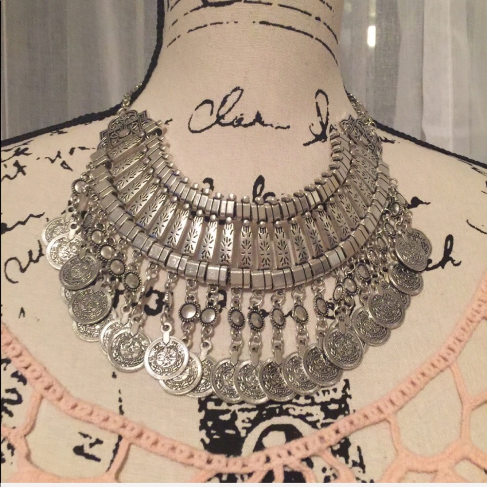 Coin Statement Necklace - Picture 6 of 9